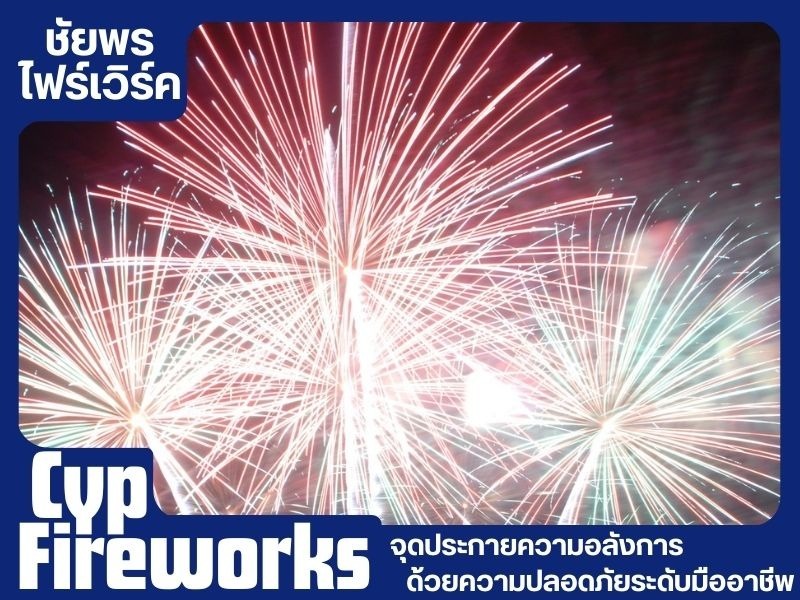 พลุดอกไม้ไฟหลากสี